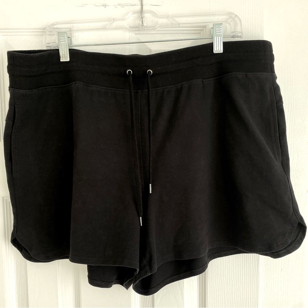 Drawstring Black Knit Tek Gear Shorts XXL